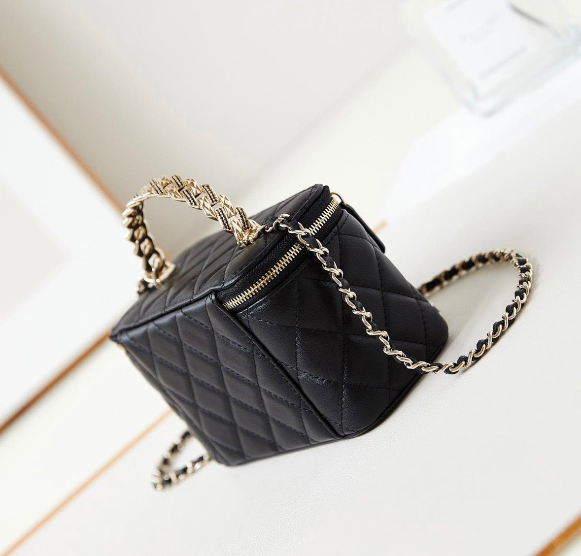 Black Quilted Vanity Crossbody
